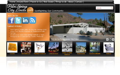 Palm Springs City Limits Website Display