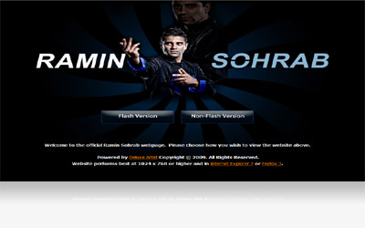 Ramin Sohrab Website Display