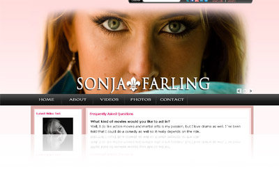Sonja Farling Website Display
